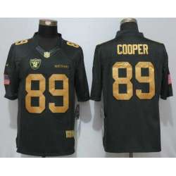 Nike Limited Oakland Raiders #89 Cooper Gold Anthracite Salute To Service Stitched NFL Jersey