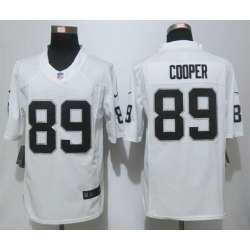 Nike Limited Oakland Raiders #89 Cooper White Jerseys