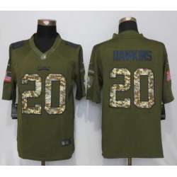 Nike Limited Philadelphia Eagles #20 Dawklns Green Salute To Service Stitched NFL Jersey