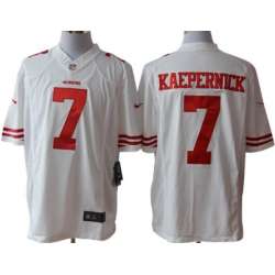 Nike Limited San Francisco 49ers #7 Colin Kaepernick White Jerseys