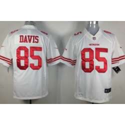 Nike Limited San Francisco 49ers #85 Vernon Davis White Jerseys