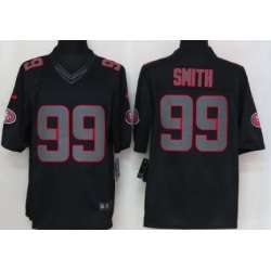 Nike Limited San Francisco 49ers #99 Aldon Smith Black Impact Jerseys