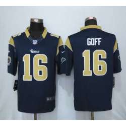 Nike Limited St. Louis Rams #16 Jared Goff Navy Blue Team Color Men's Stitched NFL Jersey