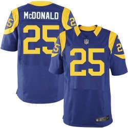 Nike Los Angeles Rams #25 McDonald Royal Blue Alternate Team Color Stitched NFL Elite Jersey DingZhi