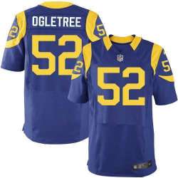 Nike Los Angeles Rams #52 Ogletree Royal Blue Alternate Team Color Stitched NFL Elite Jersey DingZhi