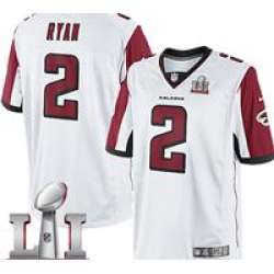 Nike Matt Ryan Youth White Limited Jersey #2 NFL Road Atlanta Falcons Super Bowl LI 51