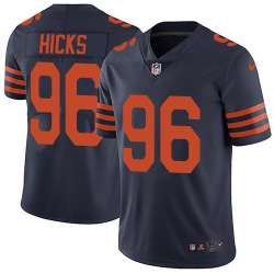 Nike Men & Women & Youth Bears 96 Akiem Hicks Navy Alternate NFL Vapor Untouchable Limited Jersey