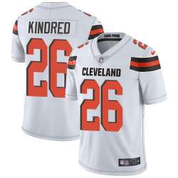 Nike Men & Women & Youth Browns 26 Derrick Kindred White NFL Vapor Untouchable Limited Jersey