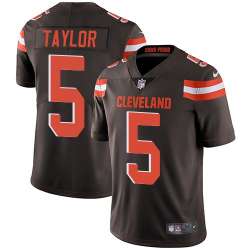 Nike Men & Women & Youth Browns 5 Tyrod Taylor Brown NFL Vapor Untouchable Limited Jersey