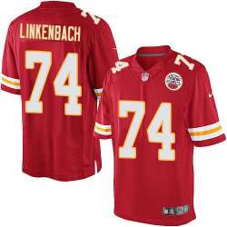 Nike Men & Women & Youth Chiefs #74 Linkenbach Red Team Color Game Jersey