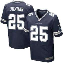 Nike Men & Women & Youth Cowboys #25 Lance Dunbar Navy Blue Team Color Game Jersey