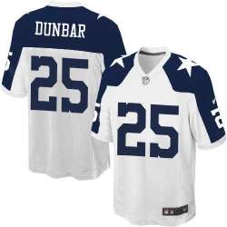 Nike Men & Women & Youth Cowboys #25 Lance Dunbar Thanksgiving White Team Color Game Jersey