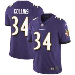 Nike Men & Women & Youth Ravens 34 Alex Collins Purple NFL Vapor Untouchable Limited Jersey