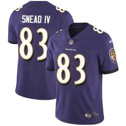 Nike Men & Women & Youth Ravens 83 Willie Snead IV Purple NFL Vapor Untouchable Limited Jersey
