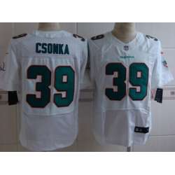 Nike Miami Dolphins #39 Larry Csonka 2013 White Elite Jerseys