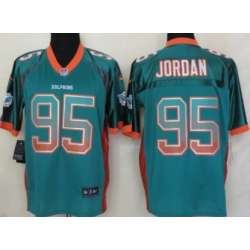 Nike Miami Dolphins #95 Dion Jordan 2013 Drift Fashion Green Elite Jerseys