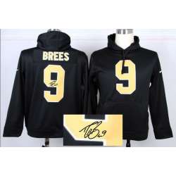 Nike New Orleans Saints #9 Drew Brees Signature Edition Pullover Hoodie Black