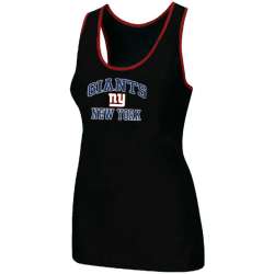 Nike New York Giants Heart x26 Soul Tri-Blend Racerback stretch Tank Top Black