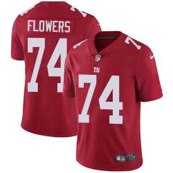 Nike New York Giants #74 Ereck Flowers Red Alternate NFL Vapor Untouchable Limited Jersey