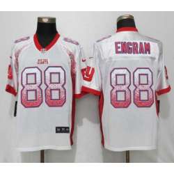 Nike New York Giants #88 Evan Engram White Drift Fashion Elite Jersey