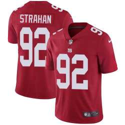 Nike New York Giants #92 Michael Strahan Red Alternate NFL Vapor Untouchable Limited Jersey