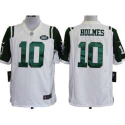 Nike New York Jets #10 Santonio Holmes White Game Jerseys