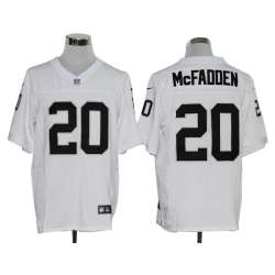 Nike Oakland Raiders #20 Darren McFadden White Elite Jerseys