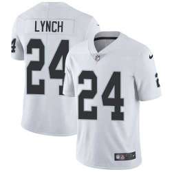 Nike Oakland Raiders #24 Marshawn Lynch White NFL Vapor Untouchable Limited Jersey