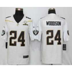 Nike Oakland Raiders #24 Woodson 2016 Pro Bowl White Elite Stitched NFL Jersey