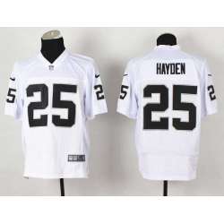 Nike Oakland Raiders #25 D.J. Hayden White Team Color NFL Elite Jersey DingZhi