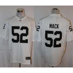 Nike Oakland Raiders #52 Khalil Mack White Team Color Stitched Game Jersey
