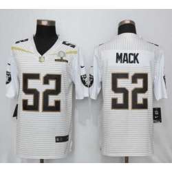 Nike Oakland Raiders #52 Mack 2016 Pro Bowl White Elite Stitched NFL Jersey