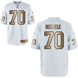 Nike Oakland Raiders #70 Kelechi Osemele White Gold Game Jersey Dingwo
