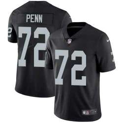 Nike Oakland Raiders #72 Donald Penn Black Team Color NFL Vapor Untouchable Limited Jersey