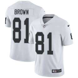 Nike Oakland Raiders #81 Tim Brown White NFL Vapor Untouchable Limited Jersey