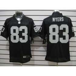 Nike Oakland Raiders #83 Brandon Myers Black Elite Jerseys
