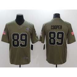 Nike Oakland Raiders #89 Amari Cooper Olive Salute To Service Limited Jersey