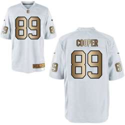 Nike Oakland Raiders #89 Amari Cooper White Gold Game Jersey Dingwo