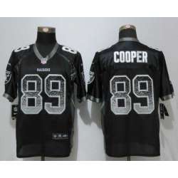 Nike Oakland Raiders #89 Cooper Drift Fashion Black Stitched Elite Jersey