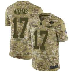 Nike Packers #17 Davante Adams Camo Stitched NFL Limited 2018 Salute To Service Jersey Dyin