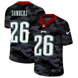 Nike Philadelphia Eagles 26 Sanders 2020 Camo Salute to Service Limited Jersey zhua