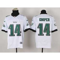 Nike Philadelphia Eagles #14 Cooper White Team Color NFL Elite Jersey DingZhi