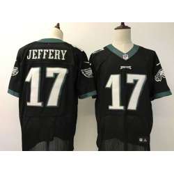 Nike Philadelphia Eagles #17 Alshon Jeffery Black Elite Stitched Stitched Jersey