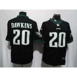 Nike Philadelphia Eagles #20 Brian Dawkins Black Team Color Stitched Game Jersey
