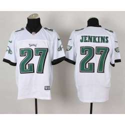 Nike Philadelphia Eagles #27 Malcolm Jenkins 2014 White Team Color NFL Elite Jersey DingZhi