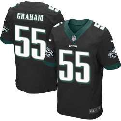 Nike Philadelphia Eagles #55 Brandon Graham Black Team Color Elite Jersey DingZhi