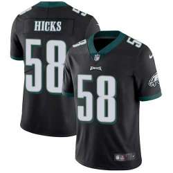 Nike Philadelphia Eagles #58 Jordan Hicks Black Alternate NFL Vapor Untouchable Limited Jersey