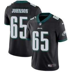 Nike Philadelphia Eagles #65 Lane Johnson Black Alternate NFL Vapor Untouchable Limited Jersey