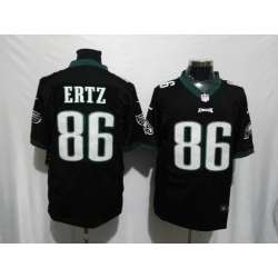 Nike Philadelphia Eagles #86 Zach Ertz Black Team Color Stitched Game Jersey
