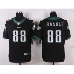 Nike Philadelphia Eagles #88 Randle Black Team Color Stitched Elite Jersey